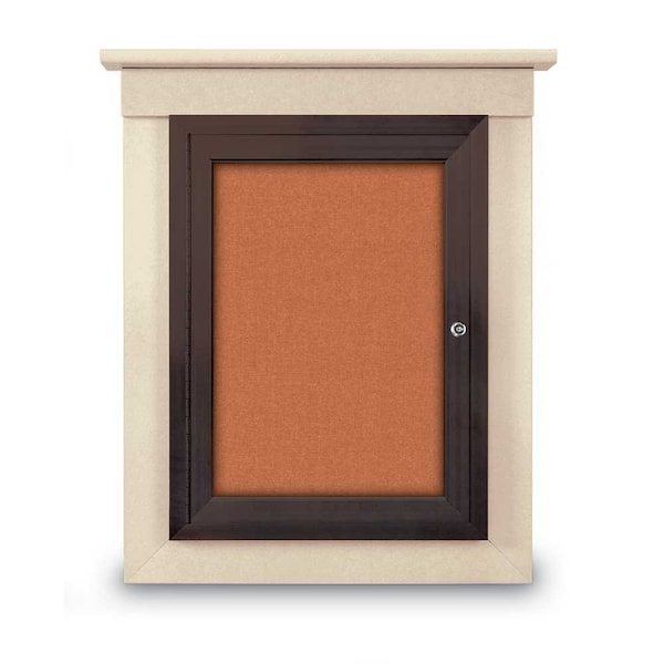 United Visual Products Sliding Glass Enclosed Letterboard, 48"x3, UV9005ACS-SATIN-GREYVL UV9005ACS-SATIN-GREYVL - main
